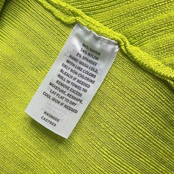 HALOGEN Green Sorbet Sleeveless Peplum Ribbed Sweater Blouse Women’s - Picture 6 of 10